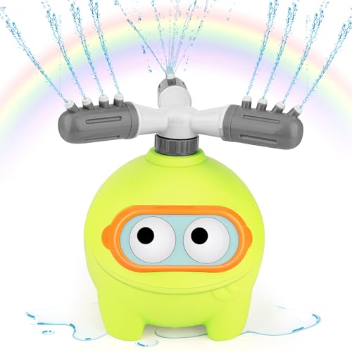 kleine Geschenke zur Einschulung Frosch Wasserspielzeug Kinder Outdoor Wassersprinkler ab 3 4 5 6 7 8 Jahre Junge und Mädchen, Sprinkler Outdoor Spiele für Kinder Gartenspielzeug von sacemontic