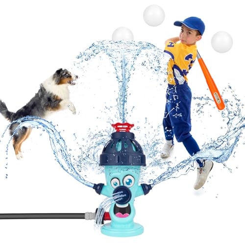 Wasserspielzeug Kinder, Wassersprinkler Kinder Sommer Wasserspielzeug für Rasen Garten Jungen Mädchen, Grün wasserspiel Garten Sprinkler im Sommer Freien Gartenspielzeug ab 3 Jahren Geschenk von sacemontic