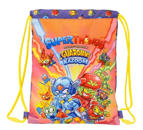 Safta 612270855 Fußsack Junior Superthings Guardians of Kazoom 26 x 34 x 1 cm, bunt von safta