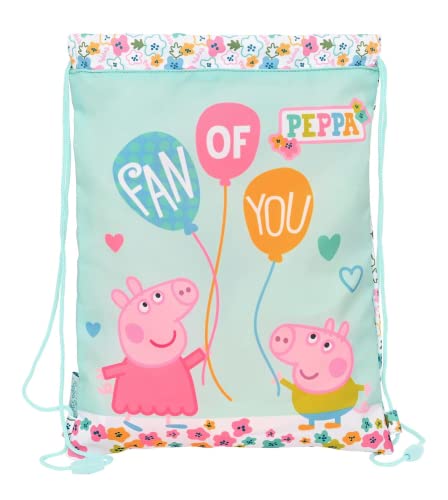 safta 612290855 Fußsack Junior Peppa Wutz Cosy Corner, 26 x 34 x 1 cm, bunt, Estándar von safta