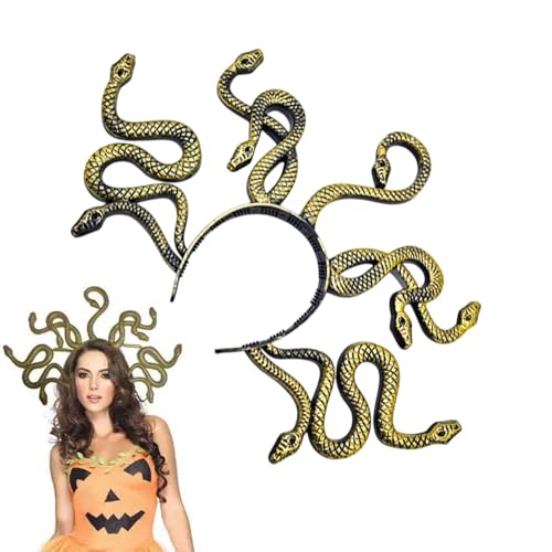 saibunratus Schlangen-Kopfschmuck-Kostüm, Cosplay-Kopfschmuck, Schlangen-Stirnband, lustig für Karneval, Maskerade, Halloween, Cosplay, Kostümzubehör von saibunratus