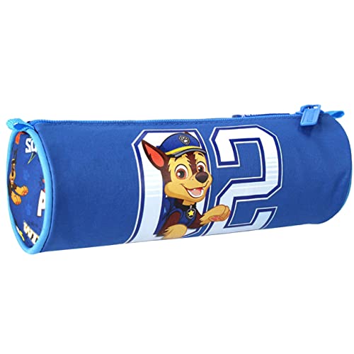 Paw Patrol Chase Blaues Federmäppchen für Jungen 7x7x21cm von sarcia.eu