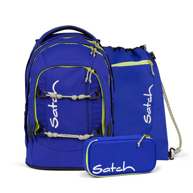 satch Schulrucksack Set pack Blue Climber 3tlg. - Adventure Edition von satch