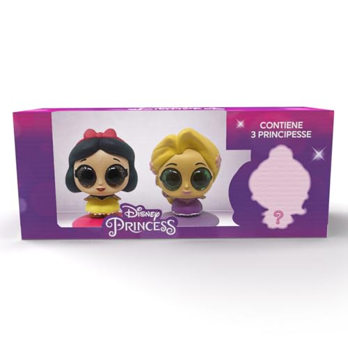 Sbabam Disney Princess Toys, Disney Prinzessinnen mit Glitzeraugen, Spielzeug ab 3 Jahre für Mädchen, Disney Geschenke mit 3 Mini Puppe Schneewittchen + Rapunzel + Überraschungsprinzessin von #sbabam