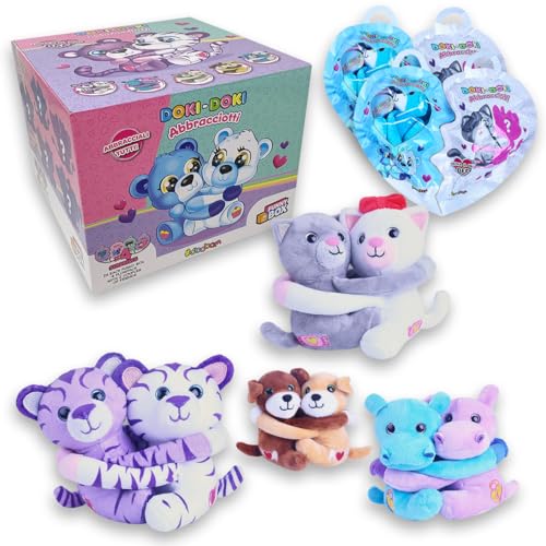 Sbabam FUNNY BOX Doki Doki Abbracciotti, Animali Peluche per Dolci Abbracci, 4 Pz, Giochi per Bambini da Edicola, Puoi Trovare Peluche Gatto Cane Orsetto e Altri, Peluches Morbidosi per Regalo Bambino von #sbabam