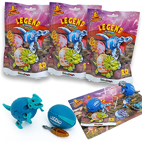 #sbabam, Legend of Animals, Dino Animal Tech, Dinosaurier Spielzeug für Kinder, 3er-Pack, Baby Geschenk mit Tiere Figuren, Spielzeug ab 3 Jahre von #sbabam