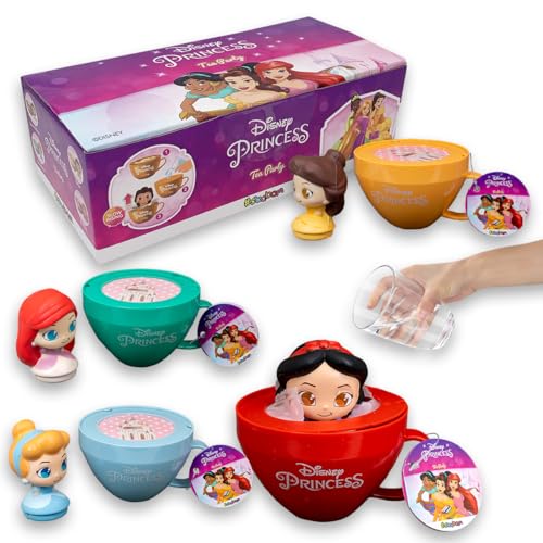 #sbabam Disney Princess Tea Party, Disney Prinzessinnen Puppen, 2 Stück, Kinder Spiele Zeitungskiosk, Geschenkideen, ab 3 Jahre von #sbabam