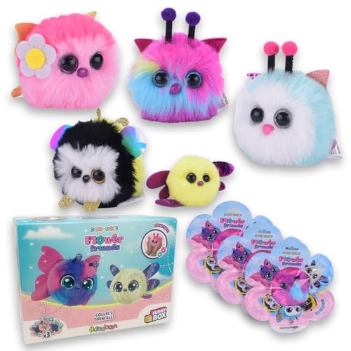 #sbabam Funny Box Doki Doki Flower Friends, weiches Plüschspielzeug in Ballform für Mädchen und Jungen, 3-teilig – Sie Finden Schmetterlings-, Marienkäfer-, Bienen- und Libellen-Plüschtiere #sbabam Funny Box Doki Doki Flower Friends, weiches Plüschspielzeug in Ballform für Mädchen und Jungen, 3-teilig – Sie Finden Schmetterlings-, Marienkäfer-, Bienen- und Libellen-Plüschtiere von #sbabam