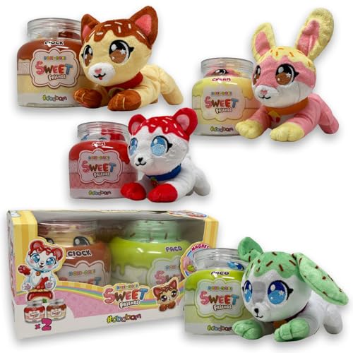 #sbabam Funny Box Doki Doki Sweet Friends, weiche Plüschtiere im Glas, 2 Stück, Spieltiere für Kinder, Kinderspiele und Kioskpuppen – Plüschtierpaar als Geschenk für Jungen und Mädchen #sbabam Funny Box Doki Doki Sweet Friends, weiche Plüschtiere im Glas, 2 Stück, Spieltiere für Kinder, Kinderspiele und Kioskpuppen – Plüschtierpaar als Geschenk für Jungen und Mädchen von #sbabam
