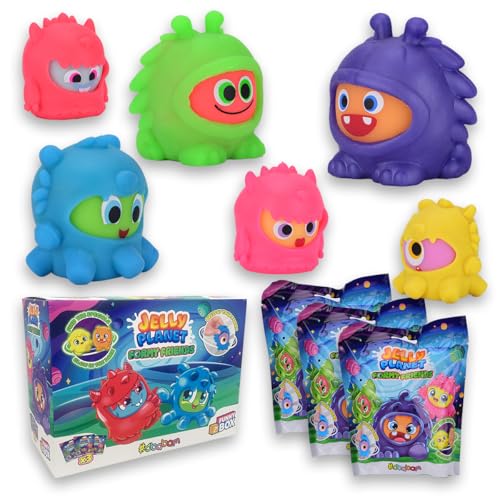 #sbabam Funny Box Jelly Planet Formy Friends, 3 kleine Stoffmonster mit austauschbarer Kleidung, sie leuchten im Dunkeln, Kinderspiele vom Kiosk, Geschenkideen für Mädchen und Jungen #sbabam Funny Box Jelly Planet Formy Friends, 3 kleine Stoffmonster mit austauschbarer Kleidung, sie leuchten im Dunkeln, Kinderspiele vom Kiosk, Geschenkideen für Mädchen und Jungen von #sbabam