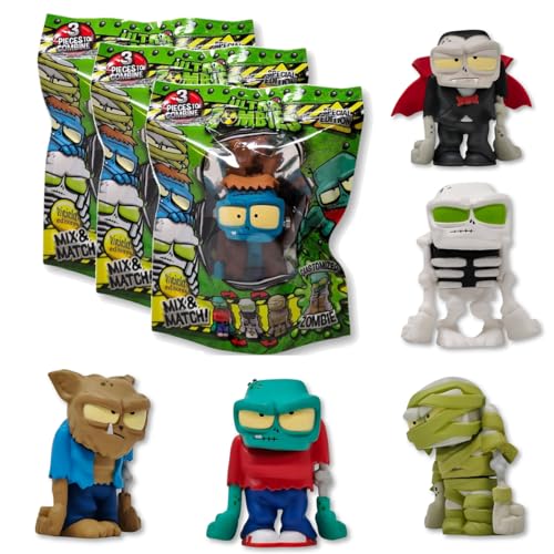 #sbabam Funny Box Ultra Zombies, Zeitungskiosk-Spiele für Kinder mit modularen Zombies, 3 Teile – Monsterspielzeug mit austauschbaren Teilen, Kinder von #sbabam