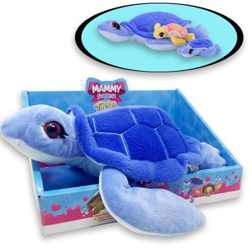 #sbabam Mammy Surprise Turtle Big Size Blau, 30 cm große Plüschschildkröte mit kleinen weichen Welpen, Plüschtierspielzeug für Kinder, Kinderspiele vom Kiosk – Schildkrötenpuppe +3 Jahre #sbabam Mammy Surprise Turtle Big Size Blau, 30 cm große Plüschschildkröte mit kleinen weichen Welpen, Plüschtierspielzeug für Kinder, Kinderspiele vom Kiosk – Schildkrötenpuppe +3 Jahre von #sbabam
