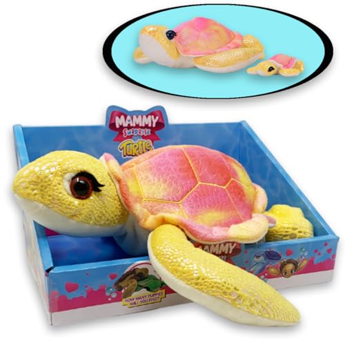 #sbabam Mammy Surprise Turtle Big Size Pink, 30 cm große Plüschschildkröte mit kleinen weichen Welpen, Plüschtierspielzeug für Kinder, Kinderspiele vom Kiosk, Schildkrötenpuppe +3 Jahre #sbabam Mammy Surprise Turtle Big Size Pink, 30 cm große Plüschschildkröte mit kleinen weichen Welpen, Plüschtierspielzeug für Kinder, Kinderspiele vom Kiosk, Schildkrötenpuppe +3 Jahre von #sbabam