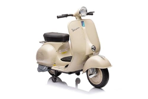 Kinder Elektroroller Vespa 150 VL1T Lizenziert mit 12V7A Akku+2 Motoren+Ledersitz von schnaeppchenmeile-online