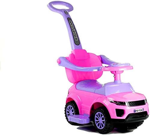 Lean Toys Rutschauto mit der Schiebestange 614W Rosa Rutscher Babyrutscher Rutschfahrzeug von schnaeppchenmeile-online