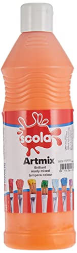 scola Orange 600 ml Artmix Fertigmischung, abwaschbare Farbfarbe von Scola