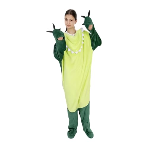 scyca Dinosaurier-Overall für Erwachsene, Cosplay-Kostüm, Tier-Dinosaurier-Kostüm | Halloween-Kostüm aus realistischem Pyjama mit lockerer Passform, Design mit Kapuze, Damen-Kostüme für Familien scyca Dinosaurier-Overall für Erwachsene, Cosplay-Kostüm, Tier-Dinosaurier-Kostüm | Halloween-Kostüm aus realistischem Pyjama mit lockerer Passform, Design mit Kapuze, Damen-Kostüme für Familien von scyca