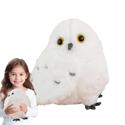 scyca Eule Stofftier,Eule Plüsch - Kuscheliges Tierspielzeug,Niedliche Eulen-Plüschtiere, Stofftier-Kuschelkissen, Vogel-Plüschpuppe für Jungen, Mädchen, Kinder von scyca