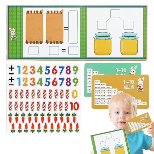 scyca Magnetisches mathematisches Zählen, Additions- und Subtraktionsspiele, Mathematikspiele für Kinder, mathematisches Aktivitätsspiel für Kindergarten, Lernspielzeug für Kinder scyca Magnetisches mathematisches Zählen, Additions- und Subtraktionsspiele, Mathematikspiele für Kinder, mathematisches Aktivitätsspiel für Kindergarten, Lernspielzeug für Kinder von scyca
