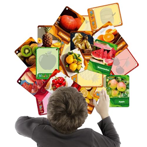scyca Passende - und Gemüsekarten, Flash-Karten für Kleinkinder, Flash-Karten für Lebensmittel, lustiges Lernspielzeug für Babys, Taschen-Karte für Kinder, scyca Passende - und Gemüsekarten, Flash-Karten für Kleinkinder, Flash-Karten für Lebensmittel, lustiges Lernspielzeug für Babys, Taschen-Karte für Kinder, von scyca
