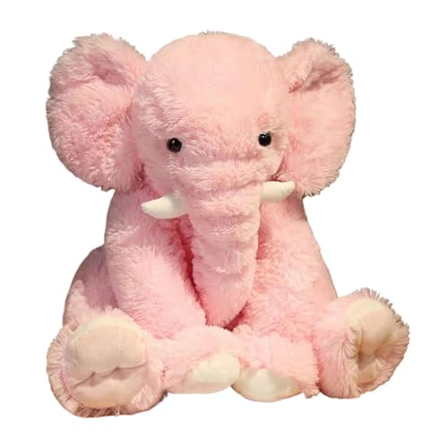 scyca Plüschelefant, Elefantenplüschpuppe,Weiche und gemütliche Puppe - Elefantenspielzeug, niedliche Plüschtierdekoration, verspielter Begleiter für Bett, Sofa, Wohnzimmer, Schlafzimmer von scyca