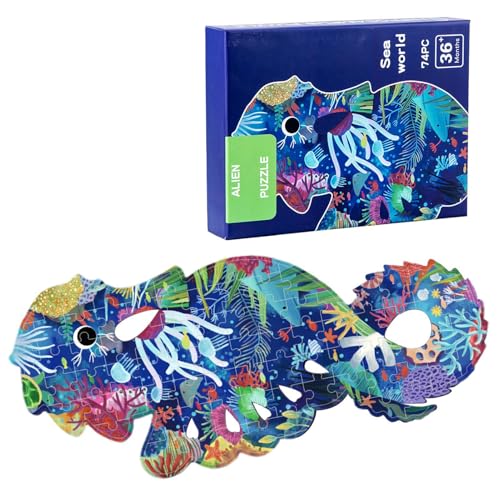 scyca Tierpuzzle für Kinder, niedliche Puzzle, Unterwasserwelt, Elefanten-Cartoon, für Erwachsene, interaktives frühes Lernspiel mit Illustration scyca Tierpuzzle für Kinder, niedliche Puzzle, Unterwasserwelt, Elefanten-Cartoon, für Erwachsene, interaktives frühes Lernspiel mit Illustration von scyca