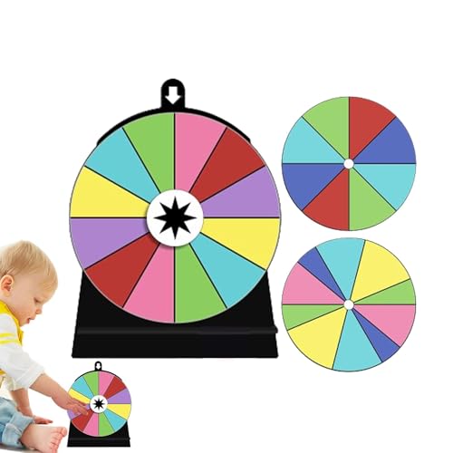 scyca Wheel of Fortune Wheel Spinner, Raddrehset mit Halterung | bearbeitbares 3-teiliges für das - Rad mit 12 Steckplätzen, trocken abwischbar, einfache Montage für scyca Wheel of Fortune Wheel Spinner, Raddrehset mit Halterung | bearbeitbares 3-teiliges für das - Rad mit 12 Steckplätzen, trocken abwischbar, einfache Montage für von scyca