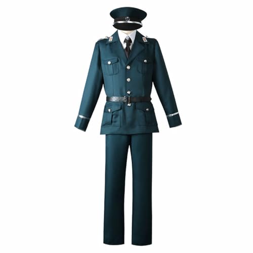 sdfsdfsd Anime Spy × Family Cosplay Yuri Briar Outfits, grünes Militäruniform-Set für Manga-Fans, Cosplay-Geschenke von sdfsdfsd