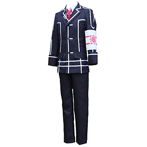 sdfsdfsd Anime Vampire Knight Cosplay Kiryu Zero Outfits, Unisex Schuluniform Anzug für Anime Fans Cosplay, schwarz, L von sdfsdfsd