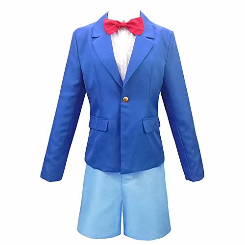 sdfsdfsd Detective Conan Cosplay Conan Edogawa Outfits, Unisex Uniform Anzug für Anime Detektiv Conan Fans Cosplay, Blau, L von sdfsdfsd