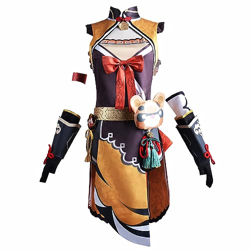 sdfsdfsd Genshin Impact Cosplay Xiangling Kleidung,Frauen Valiant Uniform Kostüm Anzug Verwendet Für Spiel Fans Cosplay von sdfsdfsd