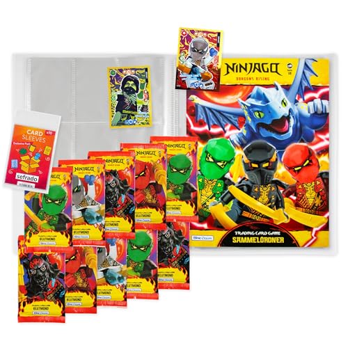 sefrado Bundle Exclusive Hüllen kompatibel mit Lego Ninjago 1 x Sammelmappe leer + 10 Booster Serie 10 Blutmond Trading Card Game 2025 + Bonus Karte LE 15 Mächtiger Zane + LE 9 Morro sefrado Bundle Exclusive Hüllen kompatibel mit Lego Ninjago 1 x Sammelmappe leer + 10 Booster Serie 10 Blutmond Trading Card Game 2025 + Bonus Karte LE 15 Mächtiger Zane + LE 9 Morro von sefrado
