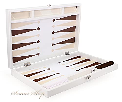 semus Luxus Designer Backgammon Tavla XXL Gesellschaftsspiele Trend Brown von semus