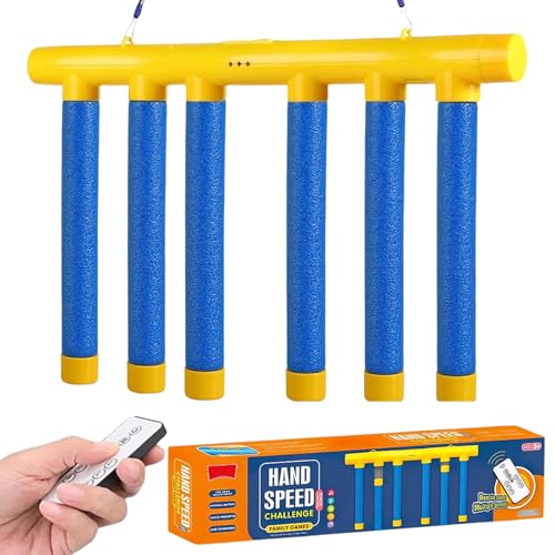 Catching Games Schnelles Reaktionstraining Spielzeug, Catching Sticks Game Reaction Training Toy, Hand Eye Coordination Training, Reflex Challenge Game, for Kids and Adults (Blue(Remote Control)) von senmew