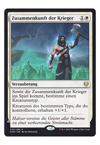 serie Magic The Gathering MTG Kaldheim - Mythic Rare Karten und Planeswalker - deutsch (#020 Zusammenkunft der Krieger) von serie