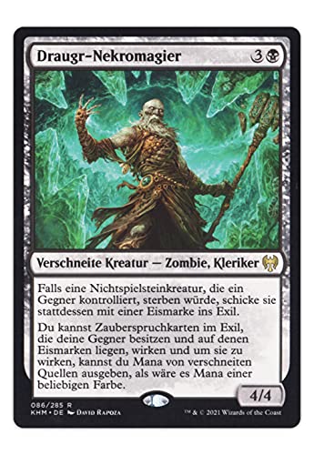 serie Magic The Gathering MTG Kaldheim - Mythic Rare Karten und Planeswalker - deutsch (#086 Draugr-Nekromagier) von serie