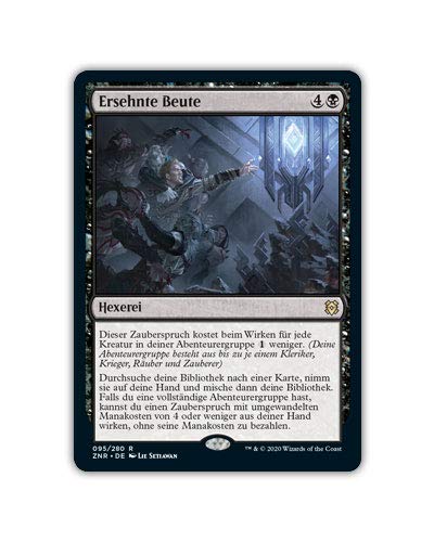 serie Magic The Gathering MTG Zendikars Erneuerung - Mythic Rare Karten und Planeswalker - deutsch (#095 Ersehnte Beute) von serie