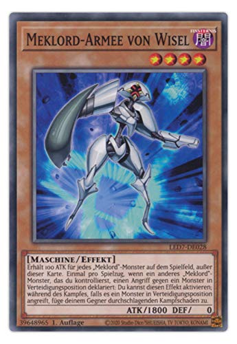 serie Yu-Gi-Oh Legendary Duelists Rage of Ra LED7 Einzelkarten Auswahl - 1. Auflage NM deutsch (LED7-DE028 Meklord-Armee von Wisel) von serie