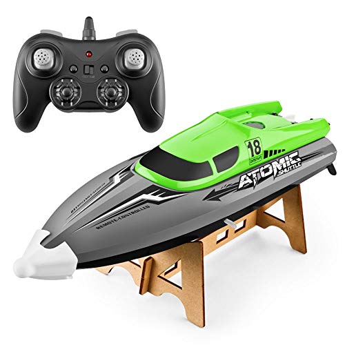 2,4 G Fernsteuerungsboot für Wasserspiele, wassergekühlte Kühlung, Auto-righting RC Speedboat, High-Speed-RC-Schiff mit einer maximalen Geschwindigkeit von 30 km/h, Geschenke für Kinder und von sfhdcfbswjnjdcbshf