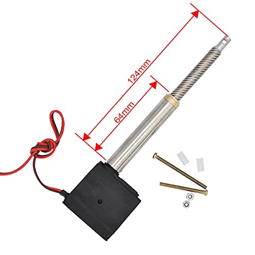 Hydraulische Werkzeuge, elektrische Simulationszylinder-Schubstange mit Servo für ferngesteuerte Baggerlader, Engineering-LKW, Modell-Upgrade-Teile, Handwerkzeugschneider (Farbe: 64–124 mm) von sfhdcfbswjnjdcbshf