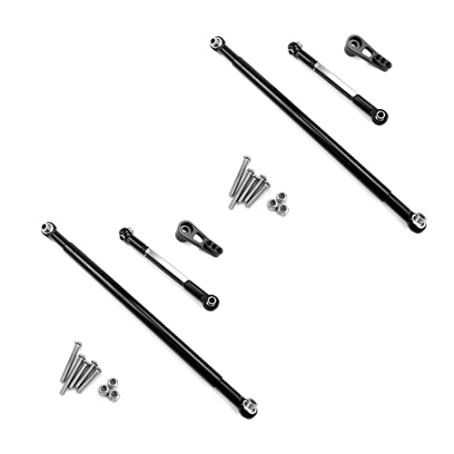 shanpu 2 x für MN86S MN86 MN86KS MN86K MN G500 Upgrade-Teile Metall Lenkstange Servo Link Rod 1/12, Schwarz von shanpu