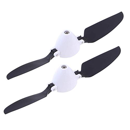 2 Pcs Ersatzpropeller Propeller für WLtoys F959 3 Kanal Flugzeug - Schwarz, Weiß von sharprepublic