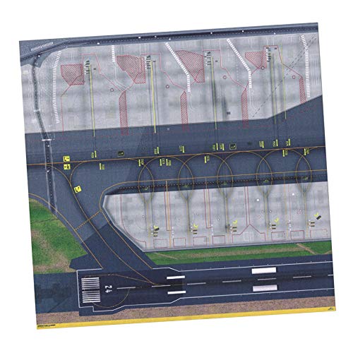 sharprepublic Regionalen Flughafen 1/400 1/500 Modell Flughafen Layout Blatt 72x70cm /Airbus ACCS von sharprepublic