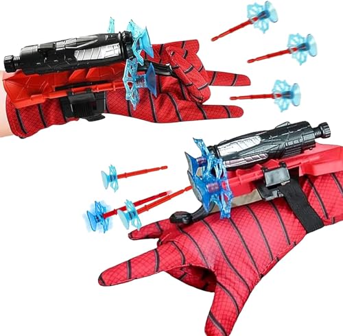 Spider Launcher,2 Set Kids Spider Handschuhe, Spider Launcher Handschuhe ,mit -Aufkleber von shengo