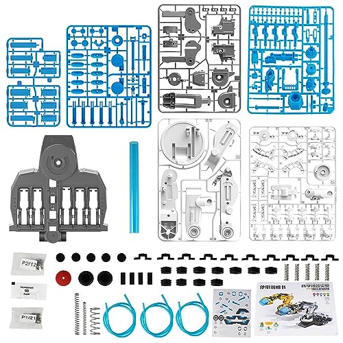 DIY Montage Hydraulischer Roboterarm Kit Kinder Hydraulischer Mechanischer Arm Spielzeug Wissenschaftliches Experiment, Bauen Sie Ihr Eigenes Projekt Kit Set (101 blau) von shenruifa