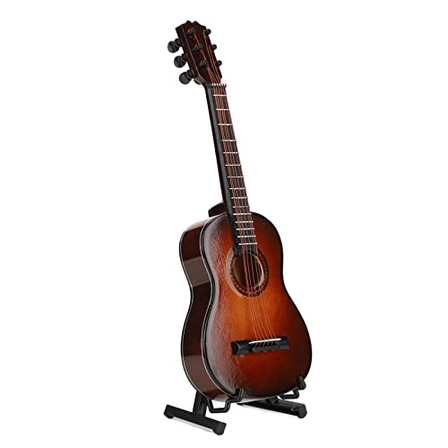 Miniatur-E-Gitarre, Exquisites Mini-Gitarrenmodell aus Lindenholz mit Saiten, Wirbeln und Korpus, 7,9 Zoll, Perfekte Bastelgeschenke, Heimdekoration, Einfacher Transport, Hohe von shenruifa