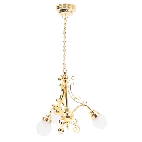 shenruifa 1:12 Skala Dollhouse Miniatur Kronleuchter Realistisches Puppenhänge -Deckenlicht mit LED -Beleuchtung für Wohnkultur shenruifa 1:12 Skala Dollhouse Miniatur Kronleuchter Realistisches Puppenhänge -Deckenlicht mit LED -Beleuchtung für Wohnkultur von shenruifa