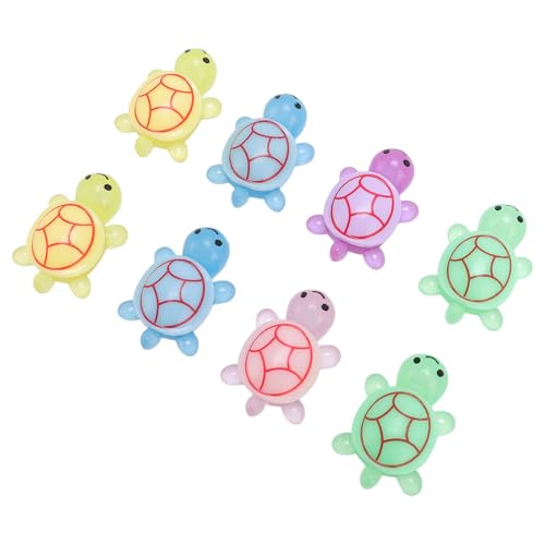 shenruifa 20pcs Luminöse Schildkröten Farbenfrohe Miniaturfiguren Leuchten Im Dunklen Kleinen Schildkrötenspielzeug für die Tägliche Spieldekoration von shenruifa