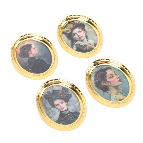 shenruifa 4 Stück Puppenhaus-Bilderrahmen Im Maßstab 1:12 mit Gedruckten Gemälden, Antike Puppenhaus-Kunstrahmen, Möbelzubehör shenruifa 4 Stück Puppenhaus-Bilderrahmen Im Maßstab 1:12 mit Gedruckten Gemälden, Antike Puppenhaus-Kunstrahmen, Möbelzubehör von shenruifa