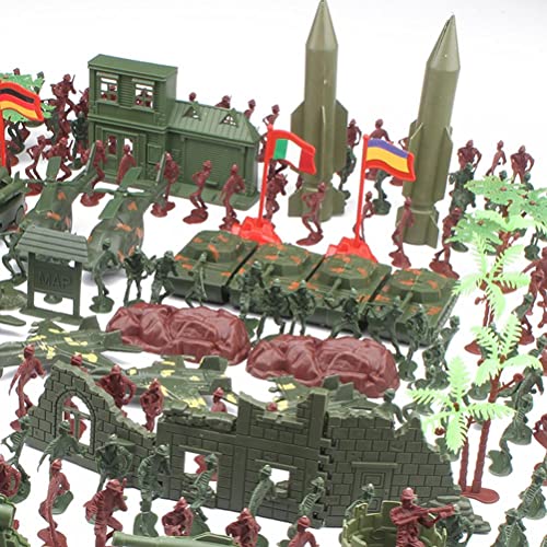 shenruifa 519-teiliges Mini-Soldat-Männerspielzeug-Soldat-Spielset mit Zubehör, Mini-Soldat-Modellspielzeug, Actionfiguren Kinder und Erwachsene (A) von shenruifa